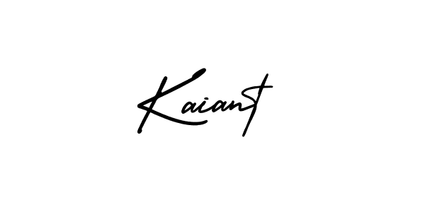 How to make Kaiant name signature. Use AmerikaSignatureDemo-Regular style for creating short signs online. This is the latest handwritten sign. Kaiant signature style 3 images and pictures png