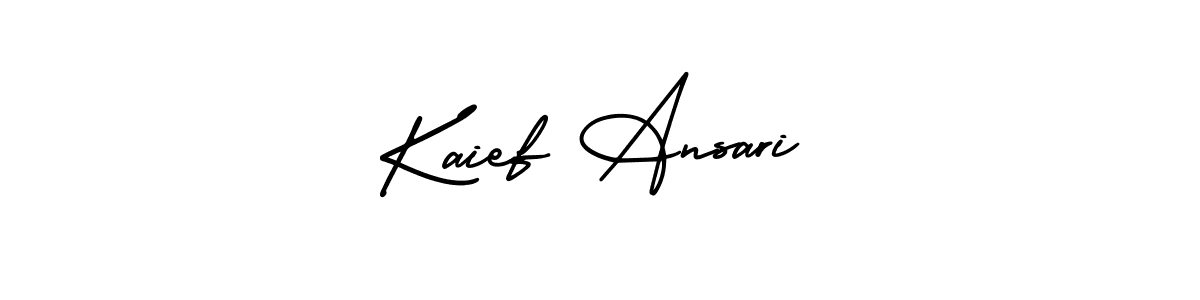 Create a beautiful signature design for name Kaief Ansari. With this signature (AmerikaSignatureDemo-Regular) fonts, you can make a handwritten signature for free. Kaief Ansari signature style 3 images and pictures png