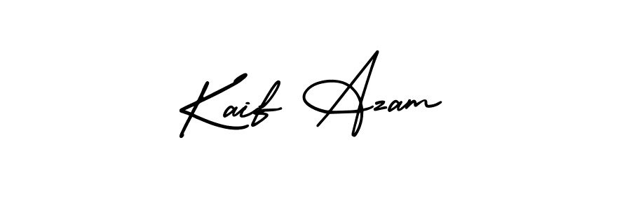 Create a beautiful signature design for name Kaif Azam. With this signature (AmerikaSignatureDemo-Regular) fonts, you can make a handwritten signature for free. Kaif Azam signature style 3 images and pictures png