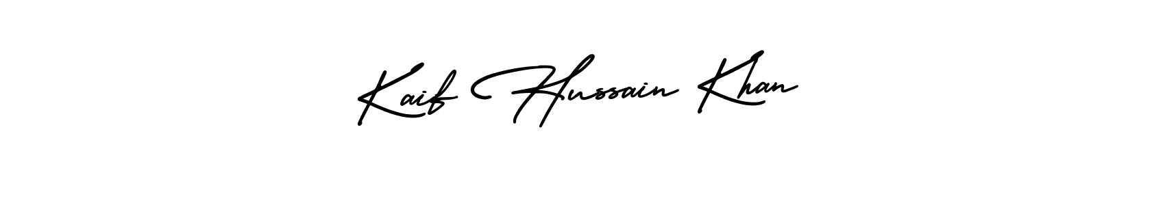 Also You can easily find your signature by using the search form. We will create Kaif Hussain Khan name handwritten signature images for you free of cost using AmerikaSignatureDemo-Regular sign style. Kaif Hussain Khan signature style 3 images and pictures png