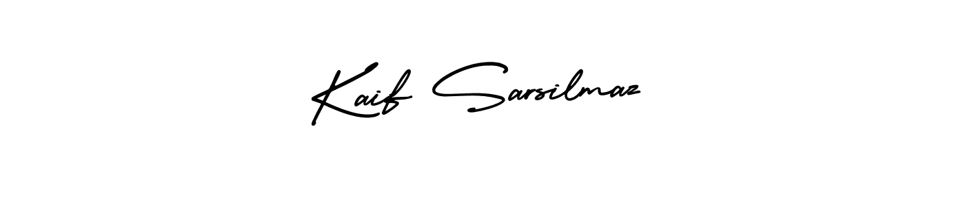 Design your own signature with our free online signature maker. With this signature software, you can create a handwritten (AmerikaSignatureDemo-Regular) signature for name Kaif Sarsilmaz. Kaif Sarsilmaz signature style 3 images and pictures png