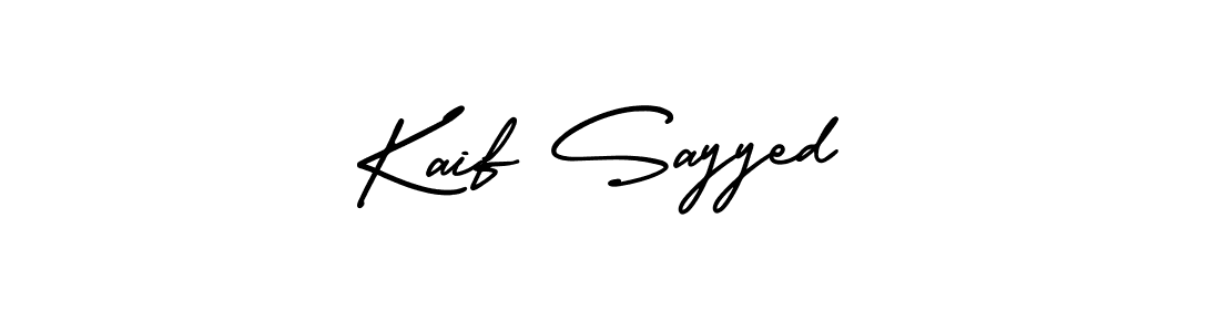 How to Draw Kaif Sayyed signature style? AmerikaSignatureDemo-Regular is a latest design signature styles for name Kaif Sayyed. Kaif Sayyed signature style 3 images and pictures png