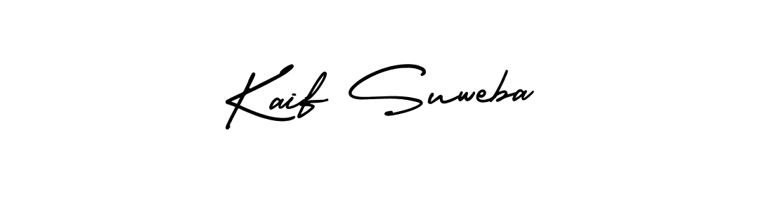 Kaif Suweba stylish signature style. Best Handwritten Sign (AmerikaSignatureDemo-Regular) for my name. Handwritten Signature Collection Ideas for my name Kaif Suweba. Kaif Suweba signature style 3 images and pictures png