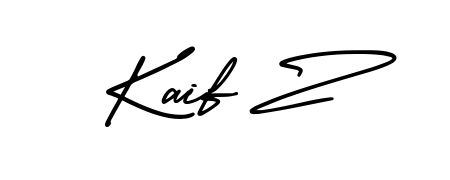 Build your personal autograph collection for name Kaif Z with AmerikaSignatureDemo-Regular design. Browse, select, and save your favorites. Kaif Z signature style 3 images and pictures png