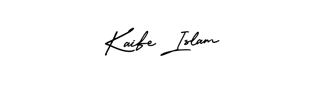 Make a beautiful signature design for name Kaife Islam. With this signature (AmerikaSignatureDemo-Regular) style, you can create a handwritten signature for free. Kaife Islam signature style 3 images and pictures png