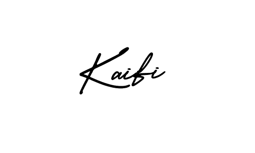 Kaifi stylish signature style. Best Handwritten Sign (AmerikaSignatureDemo-Regular) for my name. Handwritten Signature Collection Ideas for my name Kaifi. Kaifi signature style 3 images and pictures png
