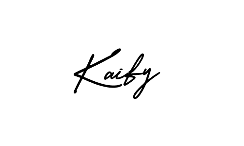 Kaify stylish signature style. Best Handwritten Sign (AmerikaSignatureDemo-Regular) for my name. Handwritten Signature Collection Ideas for my name Kaify. Kaify signature style 3 images and pictures png