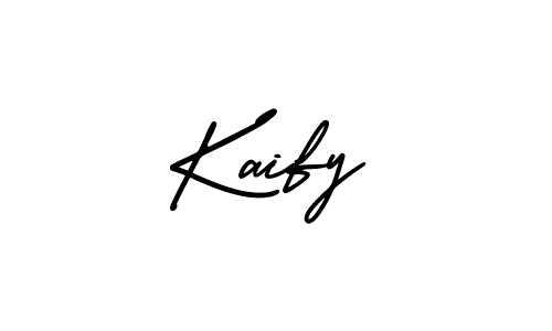 Kaify stylish signature style. Best Handwritten Sign (AmerikaSignatureDemo-Regular) for my name. Handwritten Signature Collection Ideas for my name Kaify. Kaify signature style 3 images and pictures png