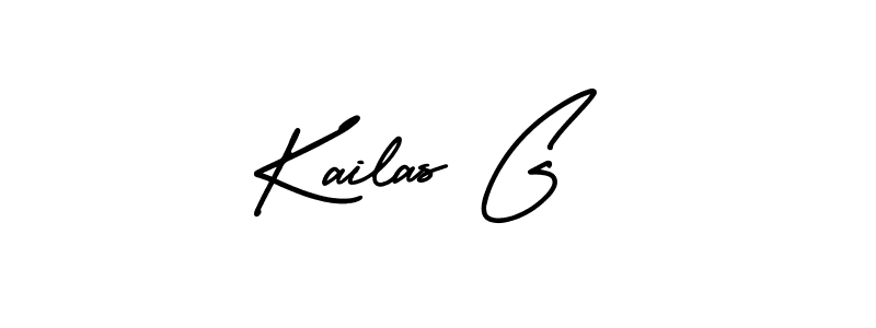 Kailas G stylish signature style. Best Handwritten Sign (AmerikaSignatureDemo-Regular) for my name. Handwritten Signature Collection Ideas for my name Kailas G. Kailas G signature style 3 images and pictures png