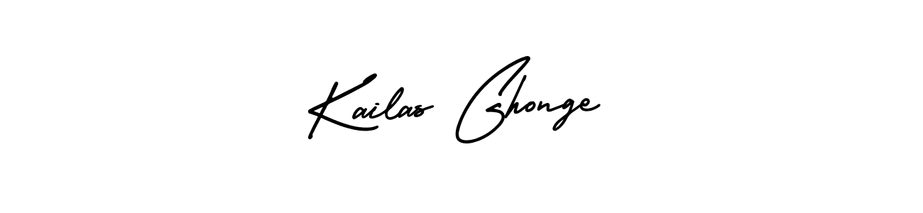 The best way (AmerikaSignatureDemo-Regular) to make a short signature is to pick only two or three words in your name. The name Kailas Ghonge include a total of six letters. For converting this name. Kailas Ghonge signature style 3 images and pictures png