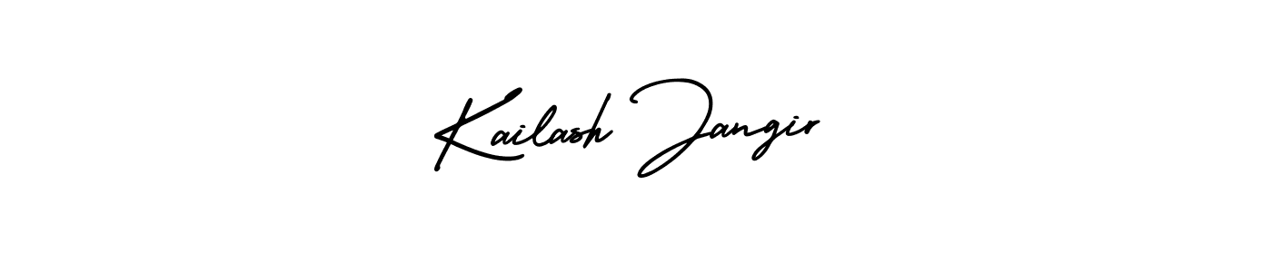 Kailash Jangir stylish signature style. Best Handwritten Sign (AmerikaSignatureDemo-Regular) for my name. Handwritten Signature Collection Ideas for my name Kailash Jangir. Kailash Jangir signature style 3 images and pictures png