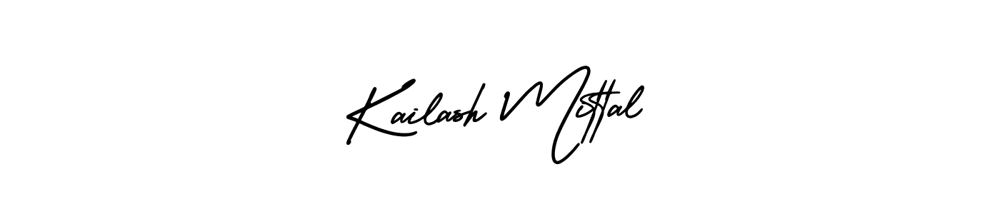 You should practise on your own different ways (AmerikaSignatureDemo-Regular) to write your name (Kailash Mittal) in signature. don't let someone else do it for you. Kailash Mittal signature style 3 images and pictures png