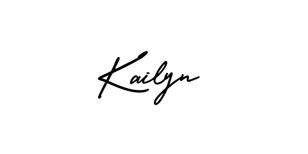 Use a signature maker to create a handwritten signature online. With this signature software, you can design (AmerikaSignatureDemo-Regular) your own signature for name Kailyn. Kailyn signature style 3 images and pictures png