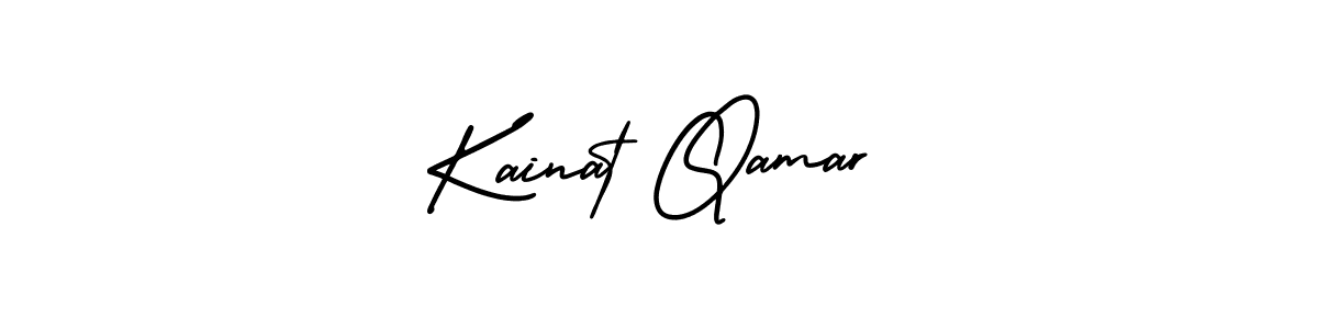 Similarly AmerikaSignatureDemo-Regular is the best handwritten signature design. Signature creator online .You can use it as an online autograph creator for name Kainat Qamar. Kainat Qamar signature style 3 images and pictures png