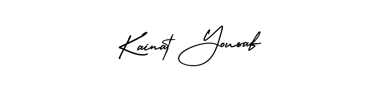 How to Draw Kainat Yousaf signature style? AmerikaSignatureDemo-Regular is a latest design signature styles for name Kainat Yousaf. Kainat Yousaf signature style 3 images and pictures png