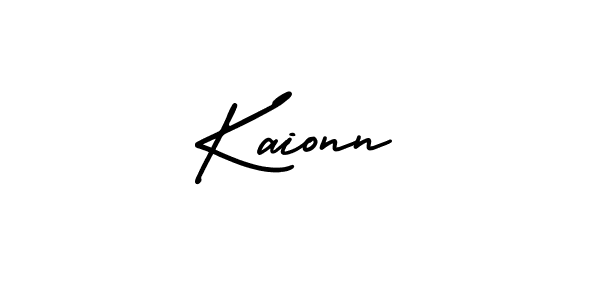 Use a signature maker to create a handwritten signature online. With this signature software, you can design (AmerikaSignatureDemo-Regular) your own signature for name Kaionn. Kaionn signature style 3 images and pictures png