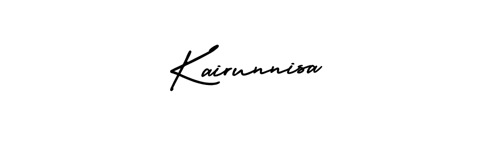 Kairunnisa stylish signature style. Best Handwritten Sign (AmerikaSignatureDemo-Regular) for my name. Handwritten Signature Collection Ideas for my name Kairunnisa. Kairunnisa signature style 3 images and pictures png