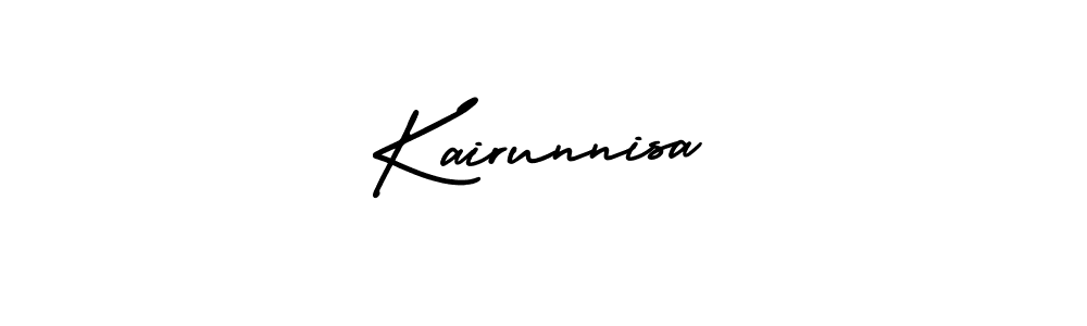 Kairunnisa stylish signature style. Best Handwritten Sign (AmerikaSignatureDemo-Regular) for my name. Handwritten Signature Collection Ideas for my name Kairunnisa. Kairunnisa signature style 3 images and pictures png