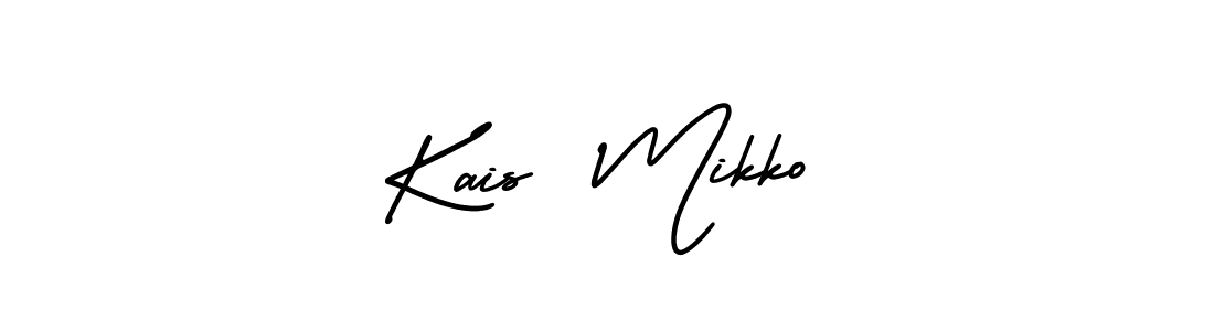 Similarly AmerikaSignatureDemo-Regular is the best handwritten signature design. Signature creator online .You can use it as an online autograph creator for name Kais  Mikko. Kais  Mikko signature style 3 images and pictures png