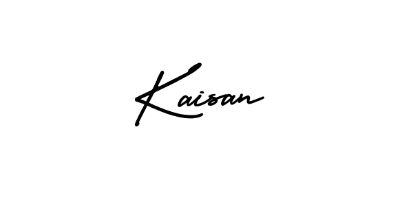 Make a beautiful signature design for name Kaisan. With this signature (AmerikaSignatureDemo-Regular) style, you can create a handwritten signature for free. Kaisan signature style 3 images and pictures png