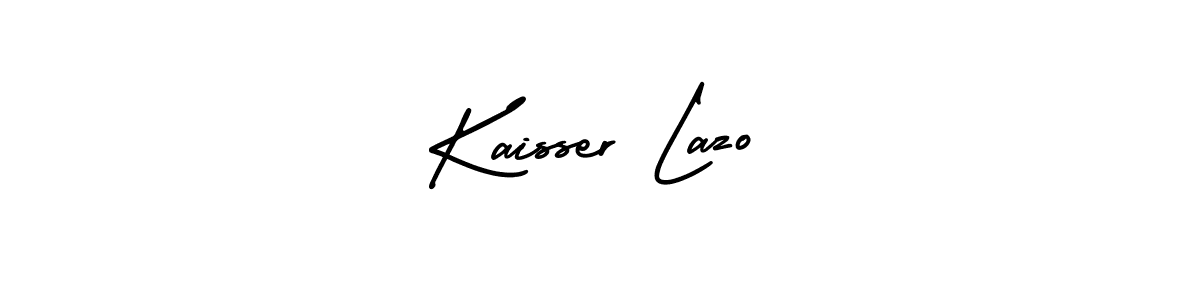 It looks lik you need a new signature style for name Kaisser Lazo. Design unique handwritten (AmerikaSignatureDemo-Regular) signature with our free signature maker in just a few clicks. Kaisser Lazo signature style 3 images and pictures png