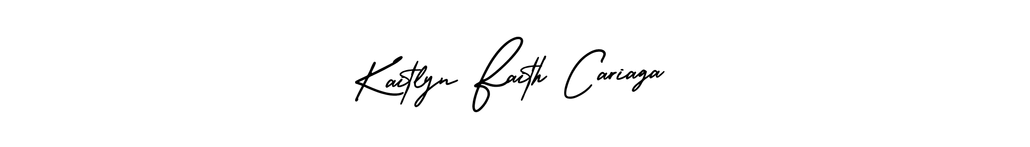 Best and Professional Signature Style for Kaitlyn Faith Cariaga. AmerikaSignatureDemo-Regular Best Signature Style Collection. Kaitlyn Faith Cariaga signature style 3 images and pictures png