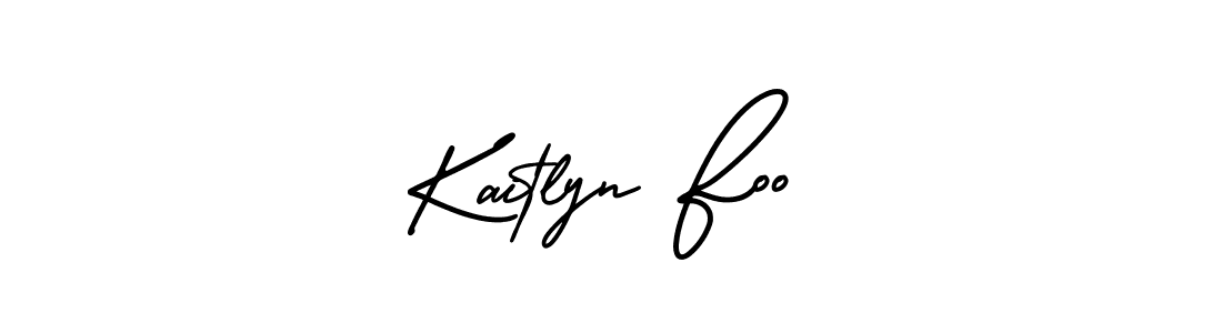 Make a beautiful signature design for name Kaitlyn Foo. With this signature (AmerikaSignatureDemo-Regular) style, you can create a handwritten signature for free. Kaitlyn Foo signature style 3 images and pictures png
