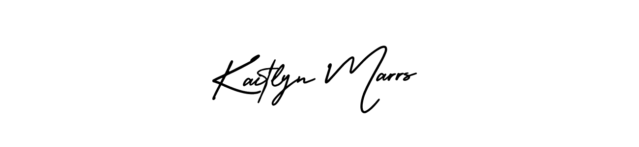 The best way (AmerikaSignatureDemo-Regular) to make a short signature is to pick only two or three words in your name. The name Kaitlyn Marrs include a total of six letters. For converting this name. Kaitlyn Marrs signature style 3 images and pictures png