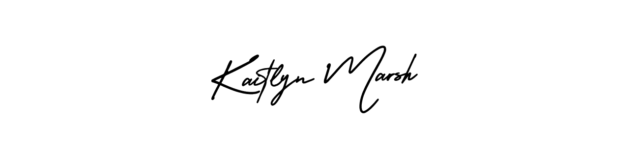 Design your own signature with our free online signature maker. With this signature software, you can create a handwritten (AmerikaSignatureDemo-Regular) signature for name Kaitlyn Marsh. Kaitlyn Marsh signature style 3 images and pictures png