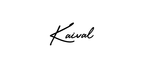 Create a beautiful signature design for name Kaival. With this signature (AmerikaSignatureDemo-Regular) fonts, you can make a handwritten signature for free. Kaival signature style 3 images and pictures png