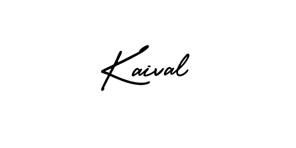 Create a beautiful signature design for name Kaival. With this signature (AmerikaSignatureDemo-Regular) fonts, you can make a handwritten signature for free. Kaival signature style 3 images and pictures png