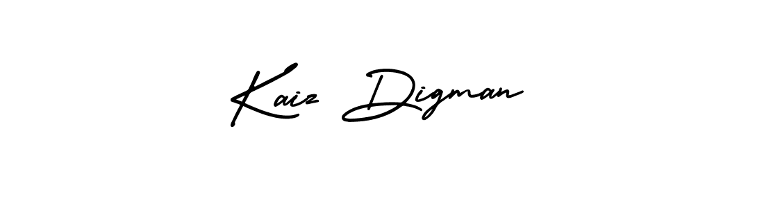 It looks lik you need a new signature style for name Kaiz Digman. Design unique handwritten (AmerikaSignatureDemo-Regular) signature with our free signature maker in just a few clicks. Kaiz Digman signature style 3 images and pictures png