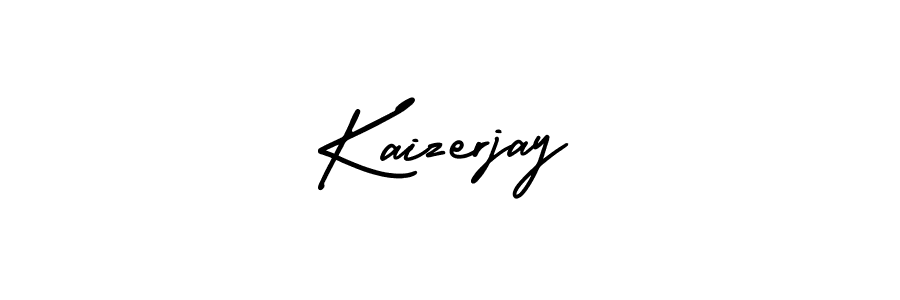 The best way (AmerikaSignatureDemo-Regular) to make a short signature is to pick only two or three words in your name. The name Kaizerjay include a total of six letters. For converting this name. Kaizerjay signature style 3 images and pictures png