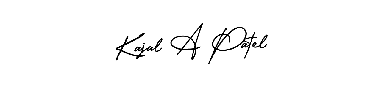 How to make Kajal A Patel signature? AmerikaSignatureDemo-Regular is a professional autograph style. Create handwritten signature for Kajal A Patel name. Kajal A Patel signature style 3 images and pictures png