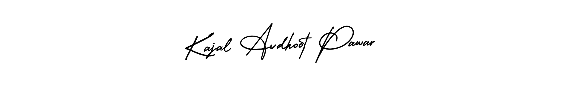 How to make Kajal Avdhoot Pawar signature? AmerikaSignatureDemo-Regular is a professional autograph style. Create handwritten signature for Kajal Avdhoot Pawar name. Kajal Avdhoot Pawar signature style 3 images and pictures png