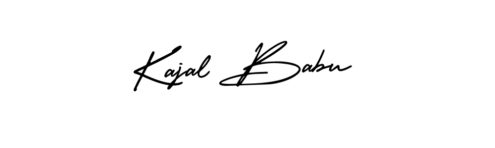 The best way (AmerikaSignatureDemo-Regular) to make a short signature is to pick only two or three words in your name. The name Kajal Babu include a total of six letters. For converting this name. Kajal Babu signature style 3 images and pictures png