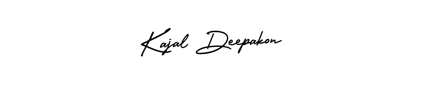 Use a signature maker to create a handwritten signature online. With this signature software, you can design (AmerikaSignatureDemo-Regular) your own signature for name Kajal Deepakon. Kajal Deepakon signature style 3 images and pictures png