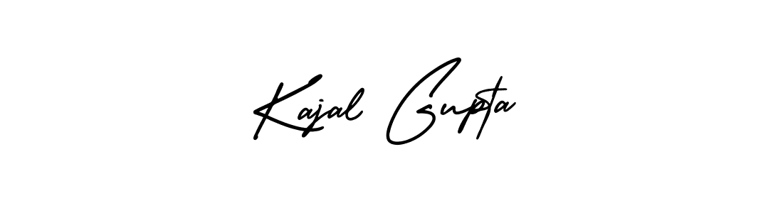This is the best signature style for the Kajal Gupta name. Also you like these signature font (AmerikaSignatureDemo-Regular). Mix name signature. Kajal Gupta signature style 3 images and pictures png