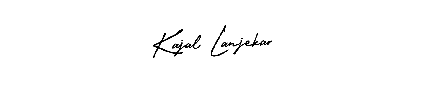 Kajal Lanjekar stylish signature style. Best Handwritten Sign (AmerikaSignatureDemo-Regular) for my name. Handwritten Signature Collection Ideas for my name Kajal Lanjekar. Kajal Lanjekar signature style 3 images and pictures png