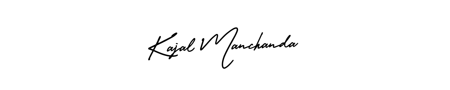How to Draw Kajal Manchanda signature style? AmerikaSignatureDemo-Regular is a latest design signature styles for name Kajal Manchanda. Kajal Manchanda signature style 3 images and pictures png