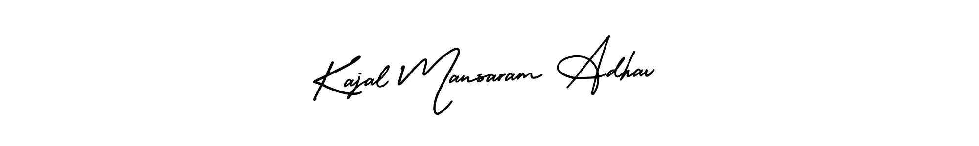 You can use this online signature creator to create a handwritten signature for the name Kajal Mansaram Adhav. This is the best online autograph maker. Kajal Mansaram Adhav signature style 3 images and pictures png
