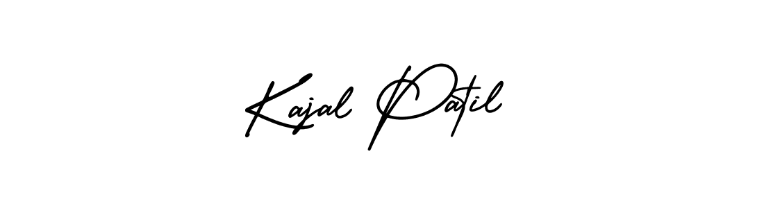 The best way (AmerikaSignatureDemo-Regular) to make a short signature is to pick only two or three words in your name. The name Kajal Patil include a total of six letters. For converting this name. Kajal Patil signature style 3 images and pictures png