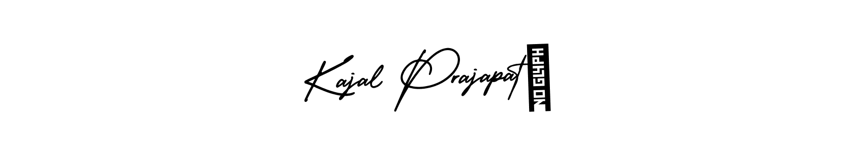 Design your own signature with our free online signature maker. With this signature software, you can create a handwritten (AmerikaSignatureDemo-Regular) signature for name Kajal Prajapat।. Kajal Prajapat। signature style 3 images and pictures png