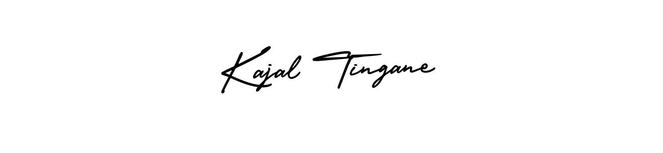 Make a beautiful signature design for name Kajal Tingane. With this signature (AmerikaSignatureDemo-Regular) style, you can create a handwritten signature for free. Kajal Tingane signature style 3 images and pictures png