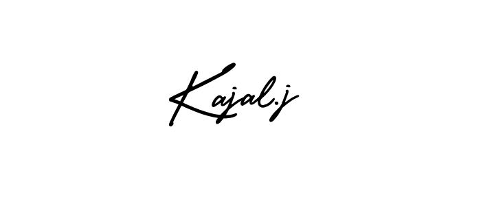 It looks lik you need a new signature style for name Kajal.j. Design unique handwritten (AmerikaSignatureDemo-Regular) signature with our free signature maker in just a few clicks. Kajal.j signature style 3 images and pictures png