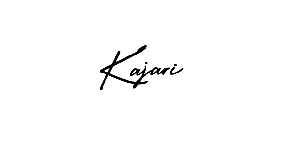 Use a signature maker to create a handwritten signature online. With this signature software, you can design (AmerikaSignatureDemo-Regular) your own signature for name Kajari. Kajari signature style 3 images and pictures png