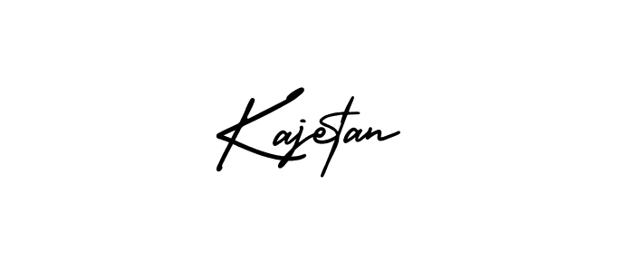 You should practise on your own different ways (AmerikaSignatureDemo-Regular) to write your name (Kajetan) in signature. don't let someone else do it for you. Kajetan signature style 3 images and pictures png