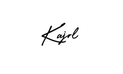 How to Draw Kajrl signature style? AmerikaSignatureDemo-Regular is a latest design signature styles for name Kajrl. Kajrl signature style 3 images and pictures png
