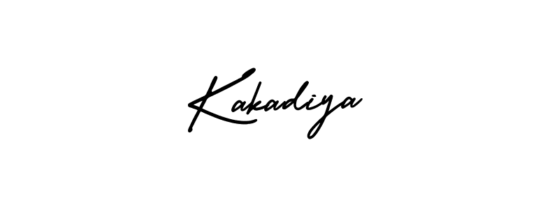 AmerikaSignatureDemo-Regular is a professional signature style that is perfect for those who want to add a touch of class to their signature. It is also a great choice for those who want to make their signature more unique. Get Kakadiya name to fancy signature for free. Kakadiya signature style 3 images and pictures png