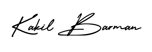 Transform the name Kakil Barman into a signature masterpiece using AmerikaSignatureDemo-Regular font. Ideal for photographers, artists, and creators looking for watermarks. Kakil Barman signature style 3 images and pictures png